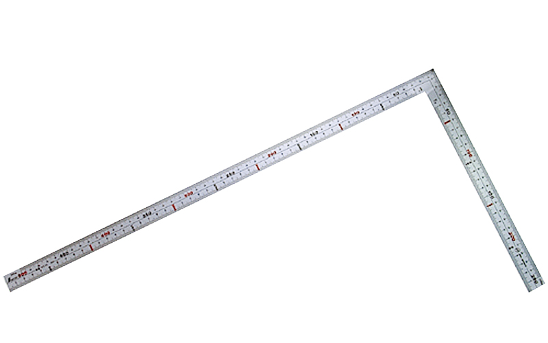 曲尺広ピタ  シルバー  ５０㎝  表裏同目  内目盛端面基点目盛ＪＩＳ