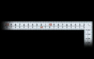 曲尺広ピタ  シルバー  ３０㎝  表裏同目  ８段目盛  ＪＩＳ