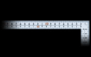 曲尺広ピタ  シルバー  ５０㎝  表裏同目  ８段目盛  ＪＩＳ