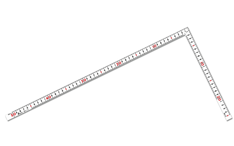 曲尺同厚  ホワイト  ５０㎝  表裏同目  名作