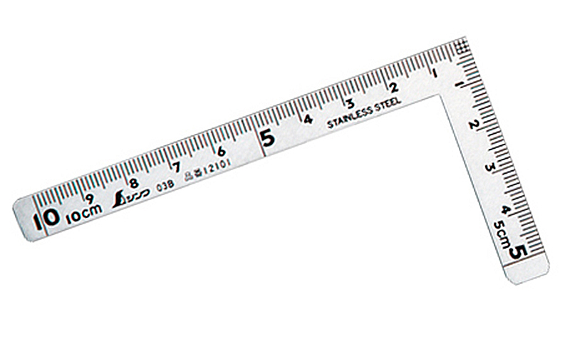 曲尺小型  三寸法師  ステン  １０×５㎝  表裏同目