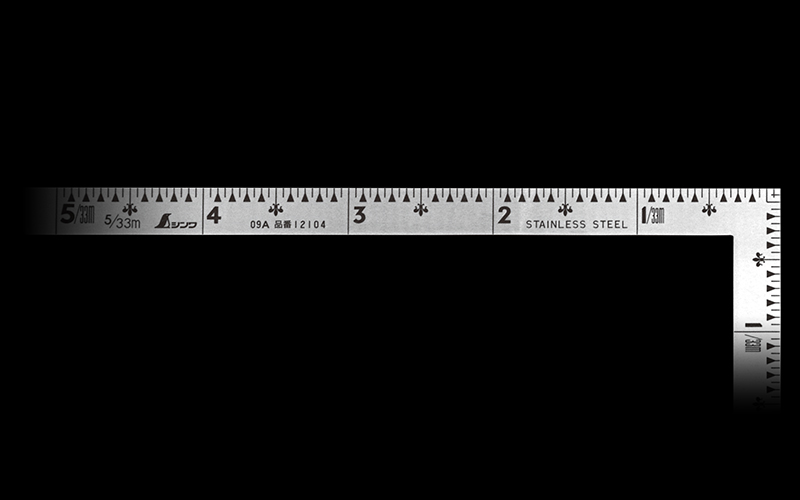 曲尺小型  五寸法師  ステン  ５×２．５寸  表裏同目