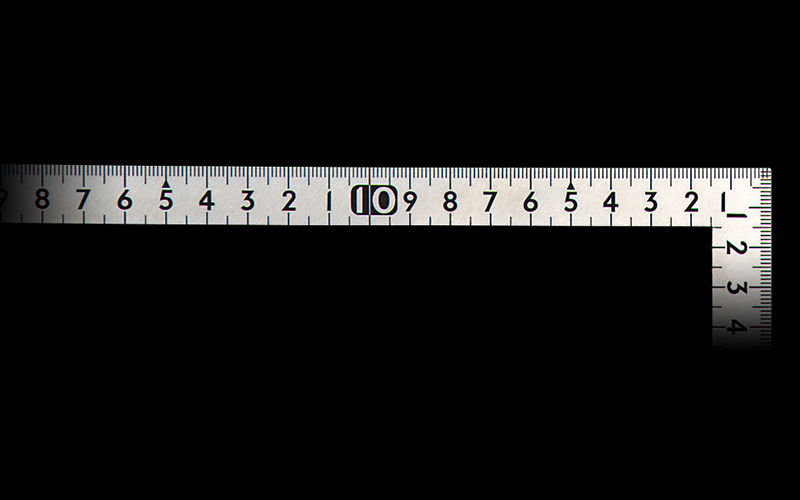 曲尺小型  平  ステン  ３０×１５㎝  裏面角目