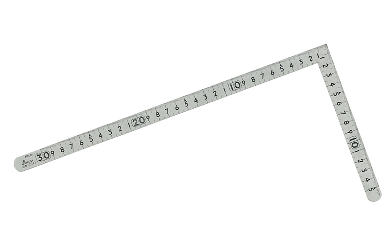 曲尺小型  平  ステン  ３０×１５㎝  表裏同目