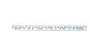 直尺  シルバー  １ｍ  併用目盛  Ｗ左基点  ㎝表示赤数字入