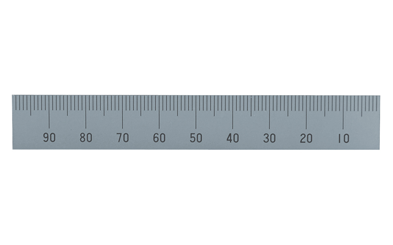 マシンスケール  １００㎜  上段右基点目盛  穴なし