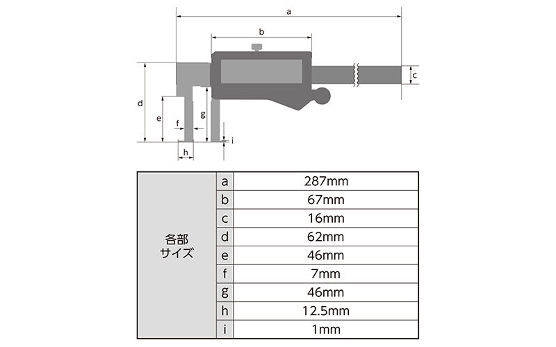デジタルノギス　インサイド測定２００㎜　防塵防水