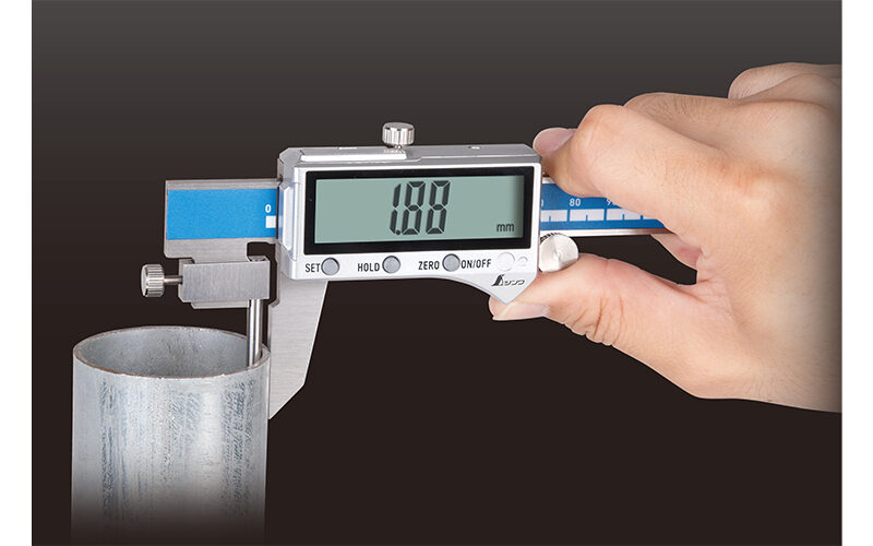 デジタルノギス　管測定　１５０㎜防塵防水