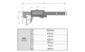 デジタルノギス　管測定　１５０㎜防塵防水を表示