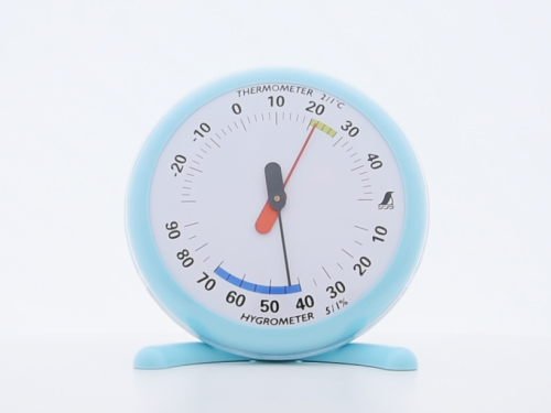 ☆m様☆確認用 温湿度計 Q－1 丸型 15㎝ライトブルー - シンワ測定株式会社