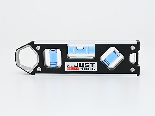 仮設工レベル JUST－MAG150㎜ シルバー マグネット付