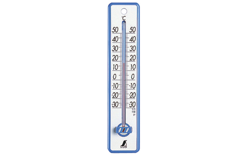 温度計 プラスチック製 ２０㎝ブルー - シンワ測定株式会社