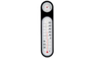 温湿度計  ＰＣオーバル  ブラック