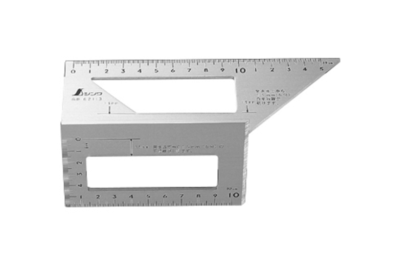 一発止型定規  アルミ