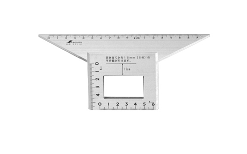 台形止型定規  アルミ