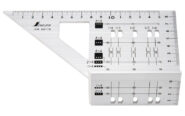 ２×４止型定規  アルミ
