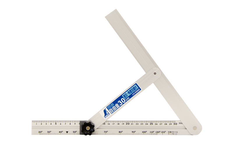 アルミ自由金 ３０㎝ 角度目盛 筋交付 - シンワ測定株式会社
