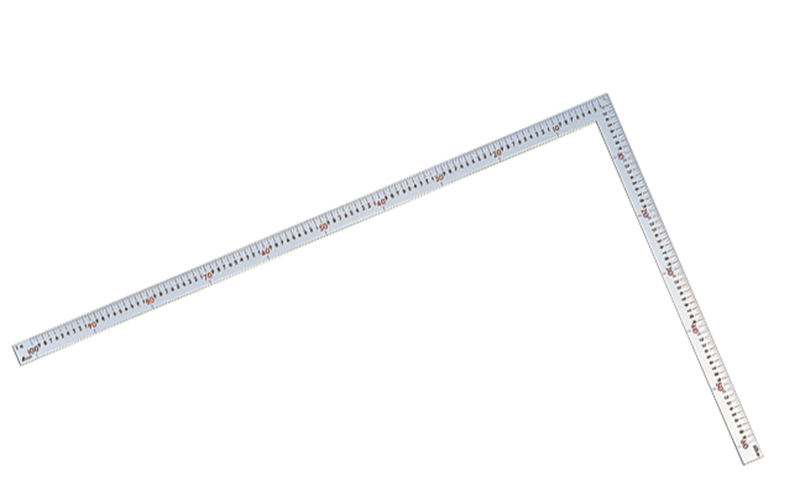 曲尺大金普及型  シルバー  １ｍ×６０㎝  表裏同目  赤数字入