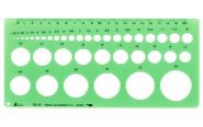 テンプレート  ＴＡ－１Ｅ  円定規  エッジ付（中）