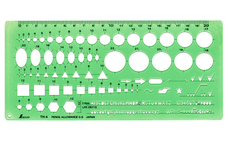 テンプレート  ＴＨ－４  一般総合定規（中）