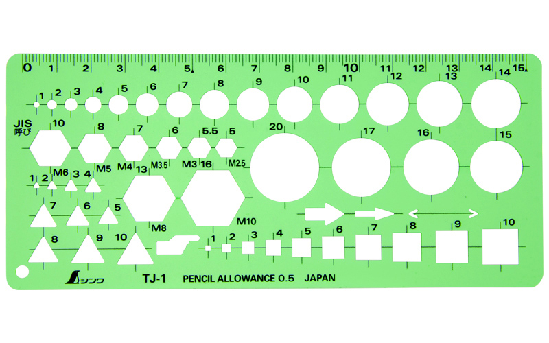 テンプレート  ＴＪ－１  ボルトナット定規