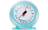 温湿度計  Ｑ－３  丸型  ６．５㎝ライトブルー