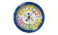 温湿度計  Ｆ－４Ｓ  生活管理  丸型  ６．５㎝  ブルーを表示