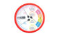 温湿度計  Ｆ－３ＬⅡ  熱中症注意丸型  １５㎝  レッド  防雨タイプを表示