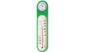温湿度計  ＰＣオーバル  グリーンを表示