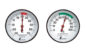 温度計・湿度計セット  ＳＴ－４  丸型  ４．５㎝を表示