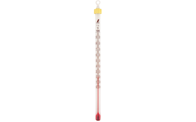棒状温度計 Ｈ－４Ｓ アルコール ０～１００℃ １５㎝ - シンワ測定株式会社