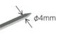 温度計  Ｖ－１  丸Ｔ字型  ０～１００℃  φ３．５×１３㎝  調理用を表示