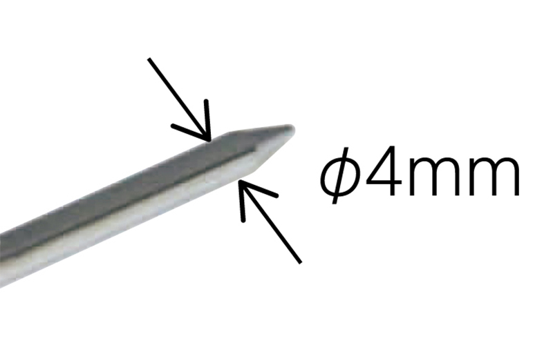 温度計  Ｖ－１  丸Ｔ字型  ０～１００℃  φ３．５×１３㎝  調理用