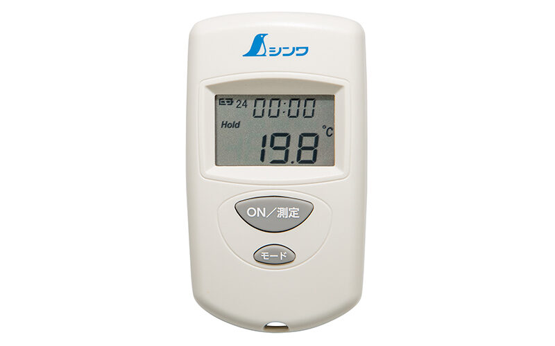放射温度計  Ａ－２  ミニ  時計・室内温度表示付  放射率可変タイプ