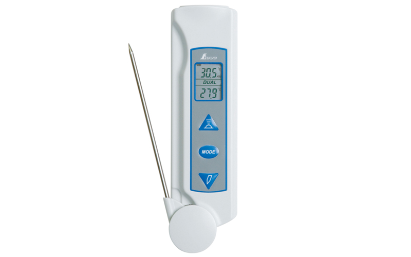 放射温度計 Ｄ 防塵防水 プローブ付 放射率可変タイプ - シンワ測定株式会社