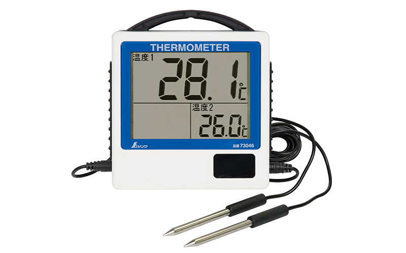 デジタル温度計 Ｇ－２ 二点隔測式 防水型 - シンワ測定株式会社