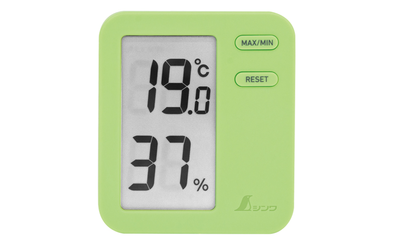 デジタル温湿度計  Ｈｏｍｅ  Ａ  グリーン  クリアパック