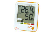デジタル温湿度計 Ｄ－２ 最高・最低 熱中症注意 シトラスオレンジ 