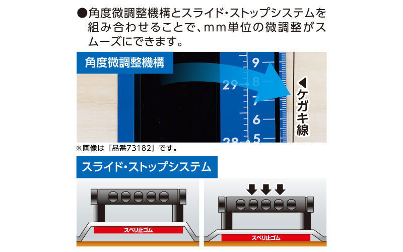 丸ノコガイド定規  エルアングルＰｌｕｓアジャスト  ６０㎝  併用目盛