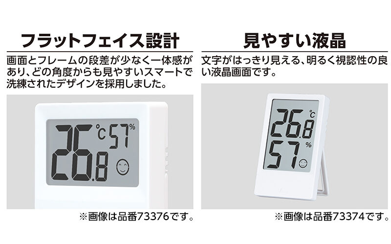 デジタル温度計　Ａ　ミニ　ホワイト