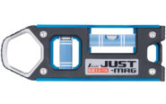 仮設工レベル　ＪＵＳＴ－ＭＡＧ１００㎜　ブルー　マグネット付