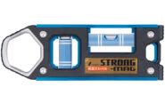 仮設工レベル　ＳＴＲＯＮＧーＭＡＧ１００㎜　ブルー　マグネット付