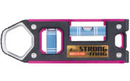 仮設工レベル　ＳＴＲＯＮＧーＭＡＧ１００㎜　ピンク　マグネット付