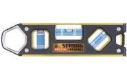仮設工レベル　ＳＴＲＯＮＧ－ＭＡＧ１５０㎜　ゴールド　マグネット付