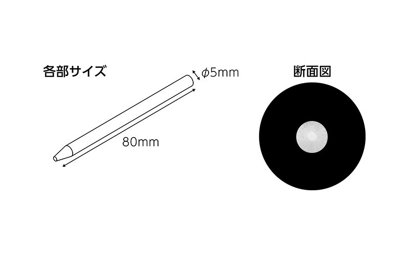 石筆　細丸　１００本入