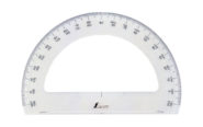 分度器  アクリル製  １８０°  １５㎝  半円