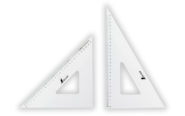 三角定規  アクリル製  ３０㎝  ２枚組