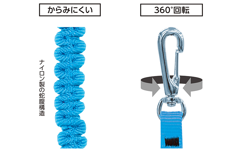 安全布製コード  ２  Ａ  ブルー