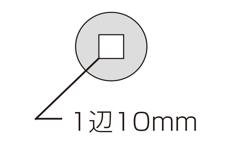 ルーペ  Ｔ－２  高倍率  スケール付  ２８㎜  １０倍