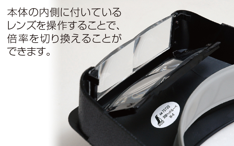 ルーペ  Ｗ－４  双眼ヘッドルーペ２．２・３．３倍